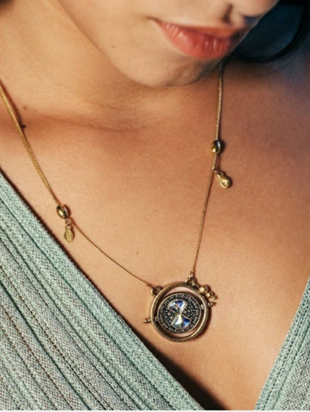 Alex and Ani Harry Potter Time Turner Spinner Necklace